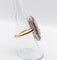 Bague 57 Bague marquise Art déco en or 18k et platine, diamants et rubis 58 Facettes A06578