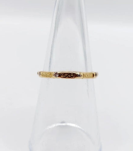 Bague 51.5 Bague alliance américaine Art déco en or 18k et diamants taille ancienne 58 Facettes A06537