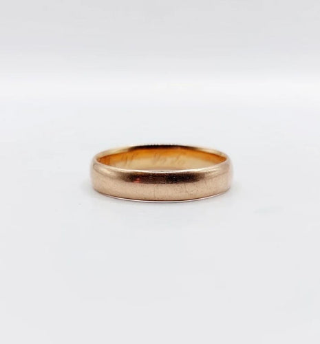 Bague 52 Bague alliance gravée en or rose 18k (vers 1900) 58 Facettes A06566