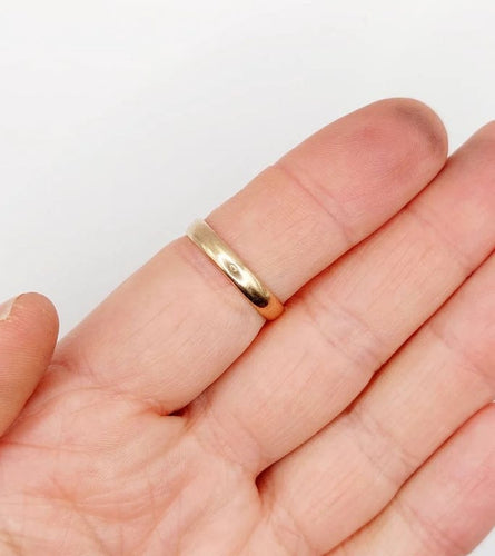 Bague 59 Bague alliance antique gravée en or rose 18k (circa 1900) 58 Facettes A06565