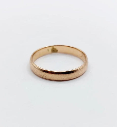 Bague 59 Bague alliance antique gravée en or rose 18k (circa 1900) 58 Facettes A06565