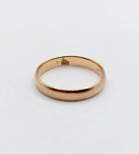 Bague 59 Bague alliance antique gravée en or rose 18k (circa 1900) 58 Facettes A06565