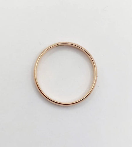 Bague 59 Bague alliance antique gravée en or rose 18k (circa 1900) 58 Facettes A06565