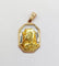 Pendentif Émile Dropsy - Médaille religieuse Art déco en or rose 18k et nacre 58 Facettes A06572