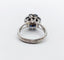Bague 52 Bague marguerite Art déco en platine avec diamant 0,65 ct et saphirs 58 Facettes A06577