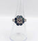 Bague 52 Bague marguerite Art déco en platine avec diamant 0,65 ct et saphirs 58 Facettes A06577