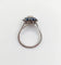 Bague 52 Bague marguerite Art déco en platine avec diamant 0,65 ct et saphirs 58 Facettes A06577
