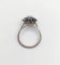 Bague 52 Bague marguerite Art déco en platine avec diamant 0,65 ct et saphirs 58 Facettes A06577