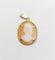 Pendentif Pendentif Art déco vintage en or 18k avec camée coquille 58 Facettes A06601