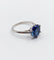 Bague 53.5 Art déco - Bague solitaire en platine et saphir synthétique 4,50 ct 58 Facettes A04624
