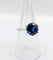 Bague 53.5 Art déco - Bague solitaire en platine et saphir synthétique 4,50 ct 58 Facettes A04624