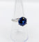 Bague 53.5 Art déco - Bague solitaire en platine et saphir synthétique 4,50 ct 58 Facettes A04624