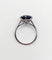 Bague 53.5 Art déco - Bague solitaire en platine et saphir synthétique 4,50 ct 58 Facettes A04624