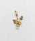 Pendentif Pendentif victorien fleur en or rose et jaune 18k et perles 58 Facettes A02325