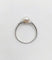 Bague 54.5 Bague Art déco en or blanc 18k avec perle et diamants taille rose 58 Facettes A00847