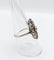 Bague 55 Bague marquise Art déco en or blanc 14k, diamants et saphirs 58 Facettes A06615