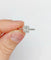 Bague 51 Bague solitaire vintage en or blanc 18k avec diamants 58 Facettes A06627