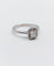 Bague 51 Bague solitaire vintage en or blanc 18k avec diamants 58 Facettes A06627