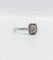 Bague 51 Bague solitaire vintage en or blanc 18k avec diamants 58 Facettes A06627