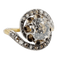 Bague 48 Bague tourbillon ancienne en or 18k et platine, diamants 58 Facettes A06630