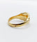 Bague 61 Bague chevalière victorienne fleur ciselée en or jaune 18k (circa 1890) 58 Facettes A06637