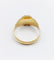 Bague 61 Bague chevalière victorienne fleur ciselée en or jaune 18k (circa 1890) 58 Facettes A06637