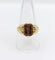 Bague 61 Bague chevalière victorienne fleur ciselée en or jaune 18k (circa 1890) 58 Facettes A06637