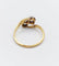 Bague 57.5 Bague Toi et Moi ancienne en or 18k et diamants taille ancienne 58 Facettes A06645