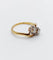 Bague 57.5 Bague Toi et Moi ancienne en or 18k et diamants taille ancienne 58 Facettes A06645