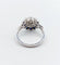 Bague 54.5 Bague fleur Art déco en or blanc 18k, diamants taille ancienne et saphirs 58 Facettes A06654
