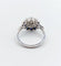 Bague 54.5 Bague fleur Art déco en or blanc 18k, diamants taille ancienne et saphirs 58 Facettes A06654