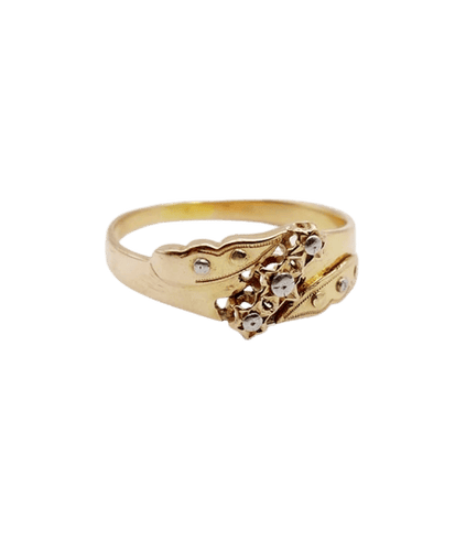 Bague 58.5 Bague victorienne à étoiles en or 18k (circa 1880) 58 Facettes A06661