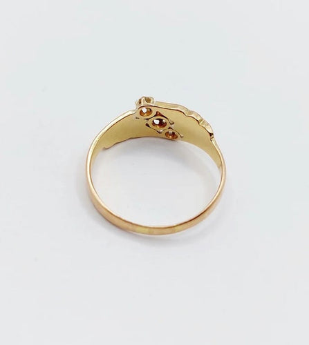 Bague 58.5 Bague victorienne à étoiles en or 18k (circa 1880) 58 Facettes A06661