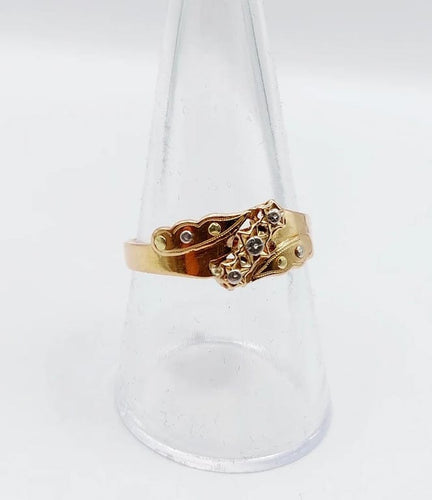 Bague 58.5 Bague victorienne à étoiles en or 18k (circa 1880) 58 Facettes A06661
