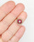 Bague 48 Bague fleur Art déco en or rose 18k avec diamant et rubis synthétiques 58 Facettes A04432