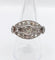 Bague 54.5 Bague Art déco marquise inversée en or 18K et diamants taille ancienne 58 Facettes A06662