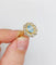Bague 58 Bague marguerite vintage en or 18k avec spinelle bleu et diamants 58 Facettes A03969