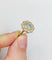 Bague 58 Bague marguerite vintage en or 18k avec spinelle bleu et diamants 58 Facettes A03969