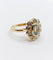 Bague 58 Bague marguerite vintage en or 18k avec spinelle bleu et diamants 58 Facettes A03969