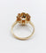 Bague 58 Bague marguerite vintage en or 18k avec spinelle bleu et diamants 58 Facettes A03969