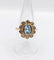 Bague 58 Bague marguerite vintage en or 18k avec spinelle bleu et diamants 58 Facettes A03969