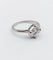 Bague 53 Bague solitaire Art déco en platine et diamant 1,11 ct 58 Facettes A06554