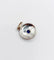 Pendentif Pendentif cible Art déco en or blanc 18k et platine, saphir synthétique et diamants 58 Facettes A06550