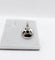 Pendentif Pendentif cible Art déco en or blanc 18k et platine, saphir synthétique et diamants 58 Facettes A06550