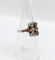Bague 53 Bague marquise ancienne en or blanc 18k et diamants taille rose 58 Facettes A06560