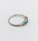 Bague 58 Bague jarretière Art déco en or blanc 18k, saphir et turquoises 58 Facettes A04043