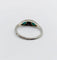 Bague 58 Bague jarretière Art déco en or blanc 18k, saphir et turquoises 58 Facettes A04043