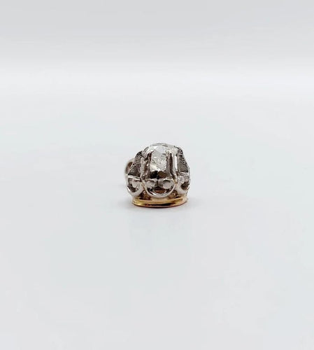 Pendentif Pendentif antique en or blanc 18k et diamant taille ancienne (circa 1900) 58 Facettes A02606