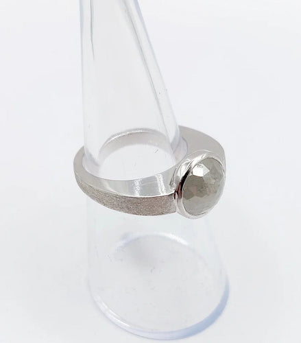 Bague 52 Pagliani - Bague en or gris 18k avec diamant gris 3,50 ct 58 Facettes A01232