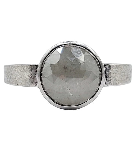 Bague 52 Pagliani - Bague en or gris 18k avec diamant gris 3,50 ct 58 Facettes A01232
